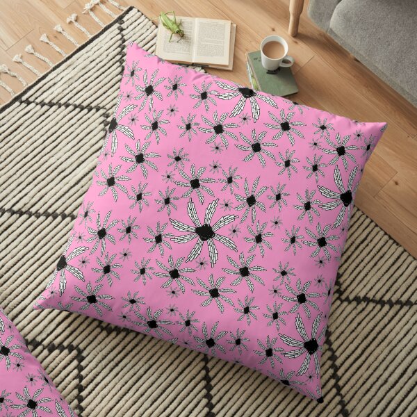 Pink spiral wind catcher pattern Floor Pillow