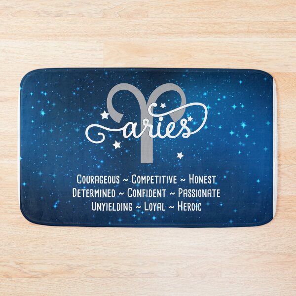 Item preview, Aries bath mat designed and sold by T-Jays Lounge.
