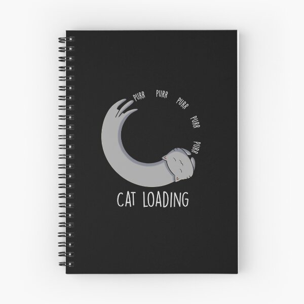 Item preview, Buffer Cat , Loading Infinite Purrs ( black ) designed and sold by Think-Kitten.
