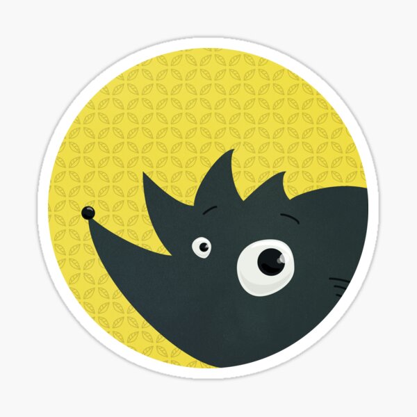 Cute Cartoon Hedgehog Sticker