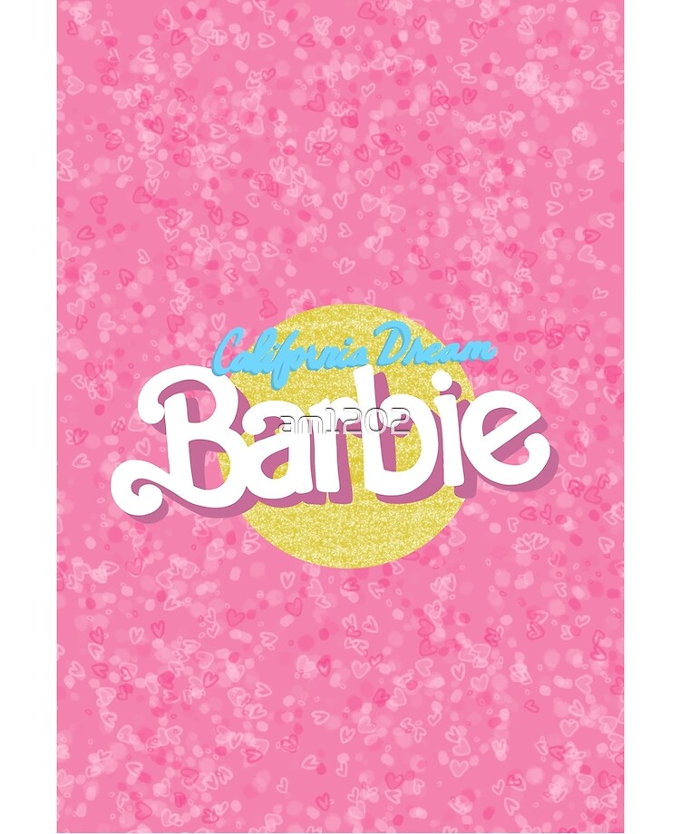 CA Dream Barbie Logo Removable Vinyl Wallpaper by Barbie - Pink