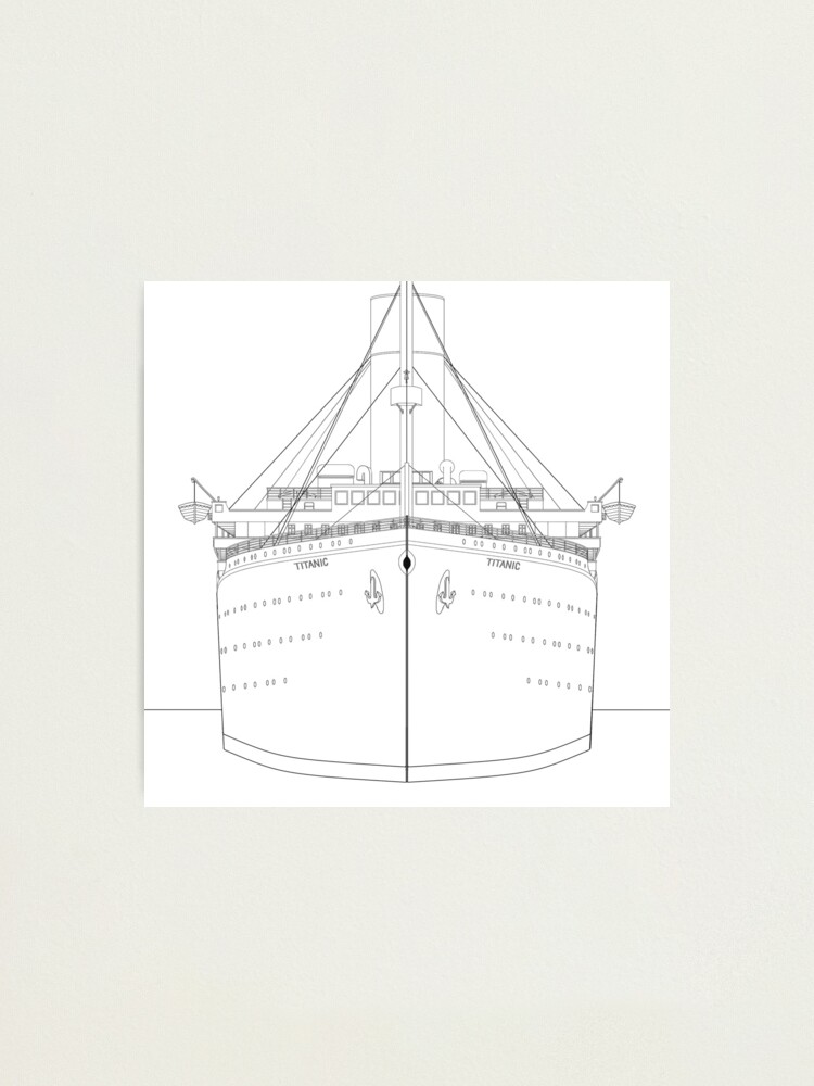 TITANIC (bow outline sketch)