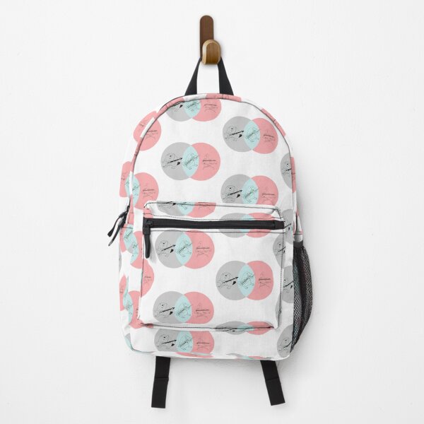 Item preview, Keytar Platypus Venn Diagram - Gray Blue Pink designed and sold by GuyBlank.
