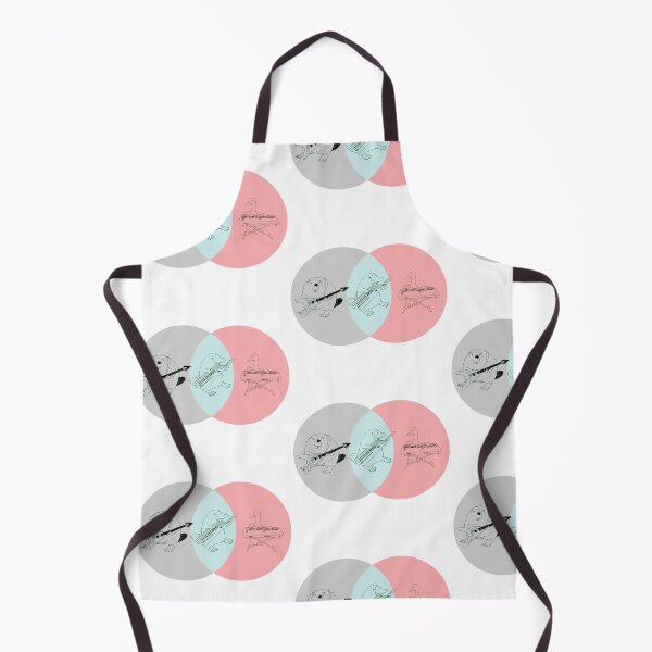 Item preview, Keytar Platypus Venn Diagram - Gray Blue Pink designed and sold by GuyBlank.