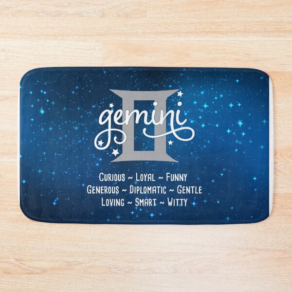 Item preview, Gemini bath mat designed and sold by T-Jays Lounge.