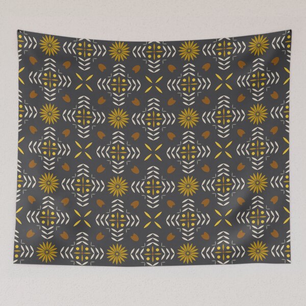 Item preview, Daisy Leaf Geometric Pattern designed and sold by ImpalaMoon.