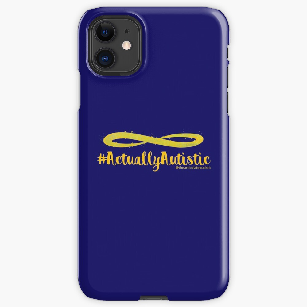 The Articulate Autistic Gold Infinity Logo iPhone Case & Cover