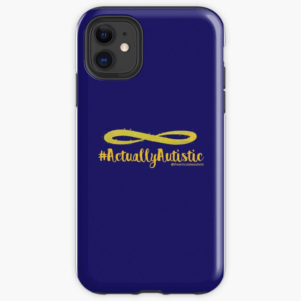 The Articulate Autistic Gold Infinity Logo iPhone Case & Cover