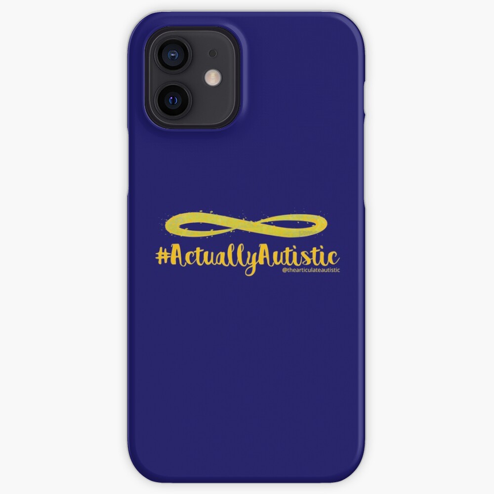The Articulate Autistic Gold Infinity Logo iPhone Case & Cover