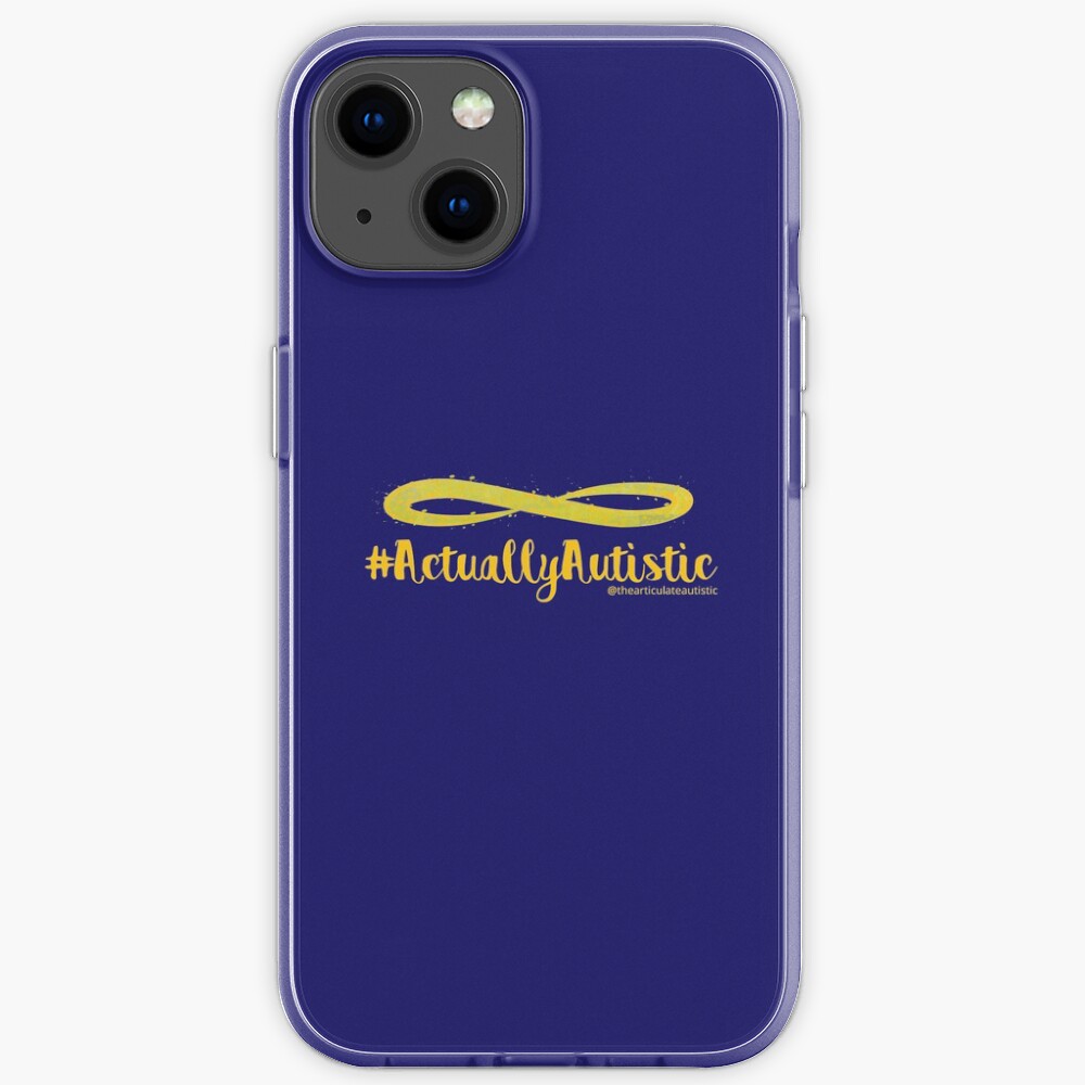 The Articulate Autistic Gold Infinity Logo iPhone Case
