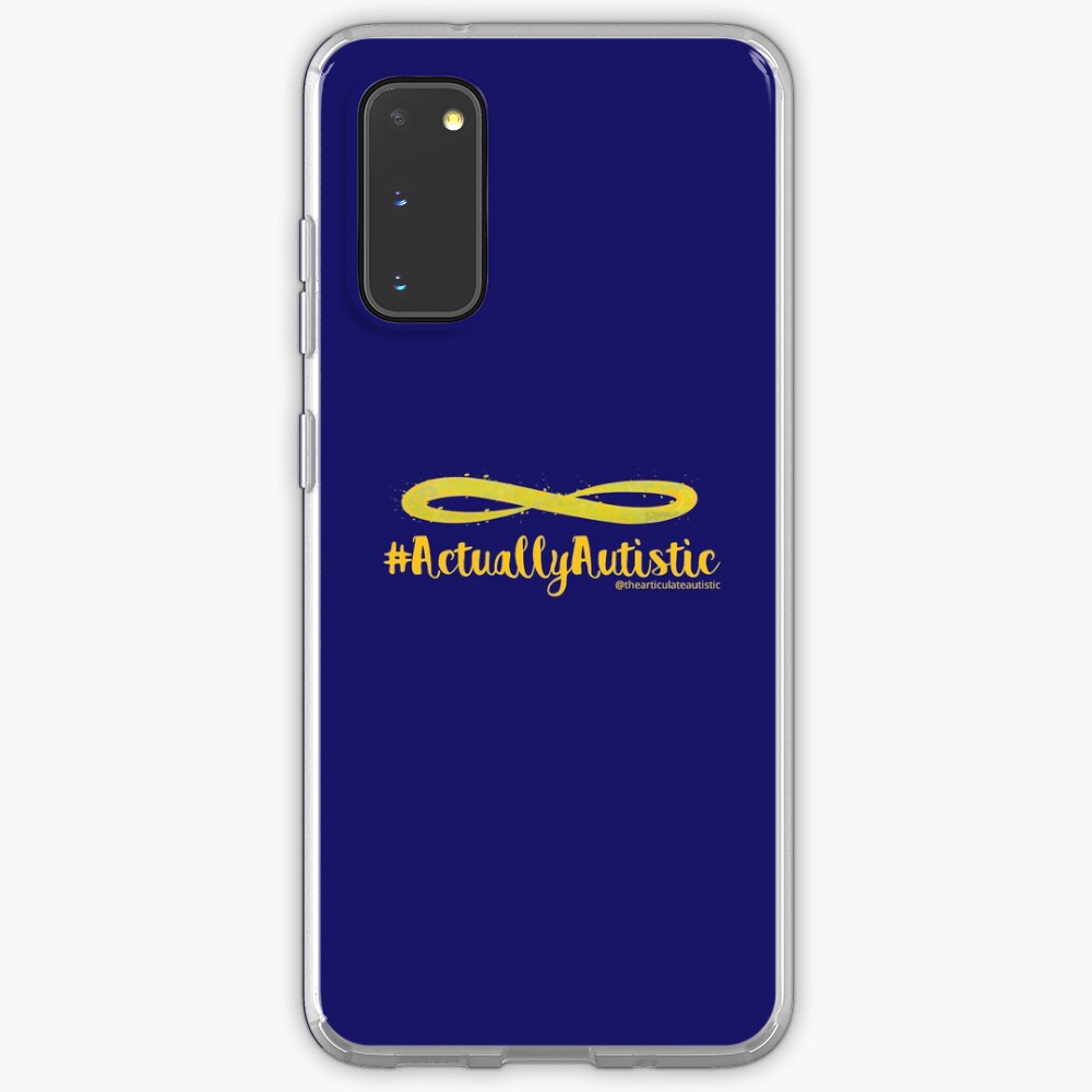 The Articulate Autistic Gold Infinity Logo Samsung Galaxy Phone Case