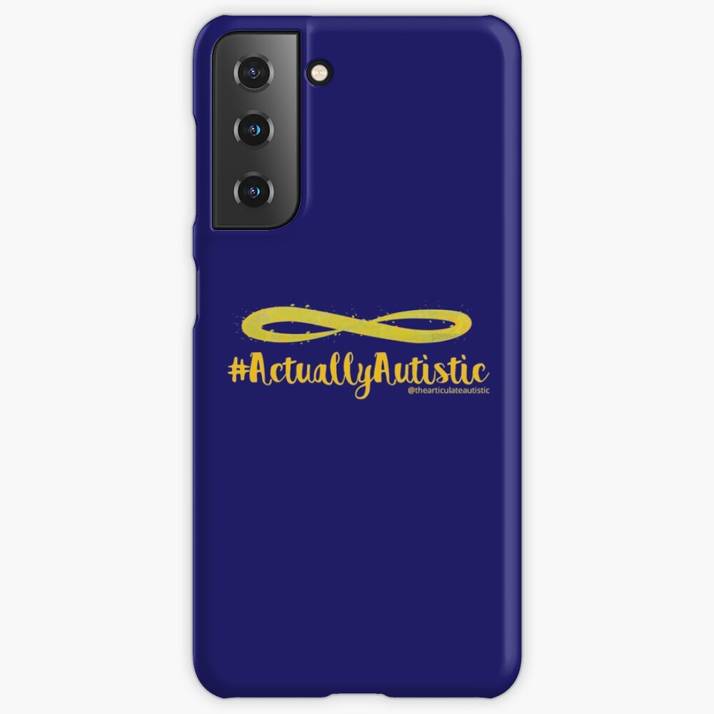 The Articulate Autistic Gold Infinity Logo Samsung Galaxy Phone Case