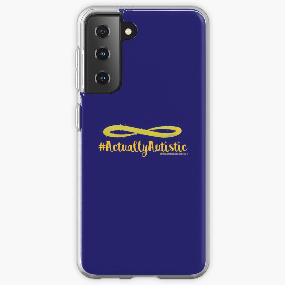 The Articulate Autistic Gold Infinity Logo Samsung Galaxy Phone Case