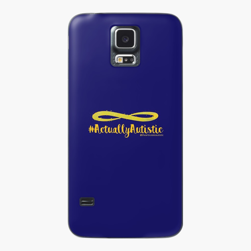 The Articulate Autistic Gold Infinity Logo Samsung Galaxy Phone Case