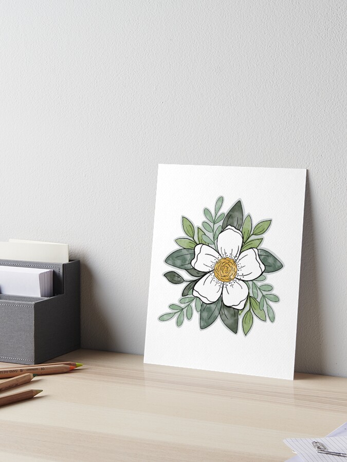Thumbnail 1 von 2, Galeriedruck, Aquarellblume designt und verkauft von Meliadoodles.