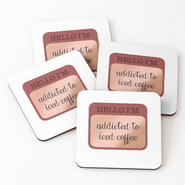 Item preview, addicted to iced coffee designed and sold by howboutkat.