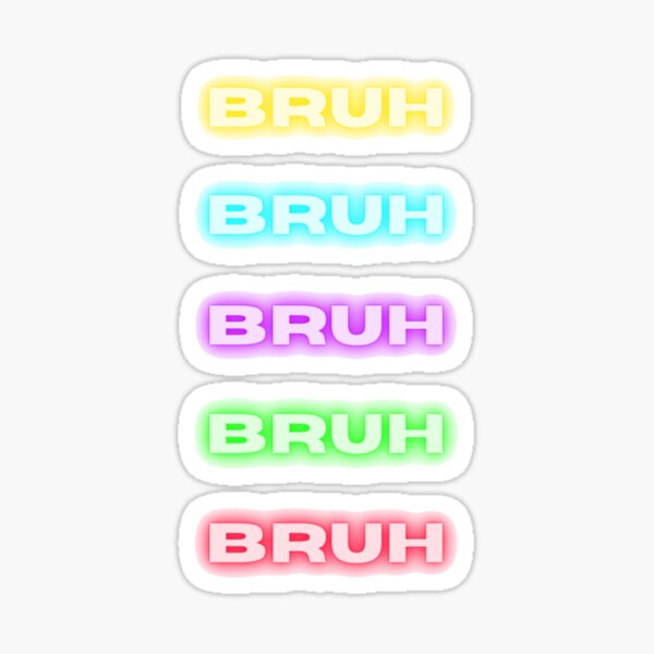 Aesthetic Bruh Stickers Redbubble - roblox girl avatar cute bruh girl wallpapers