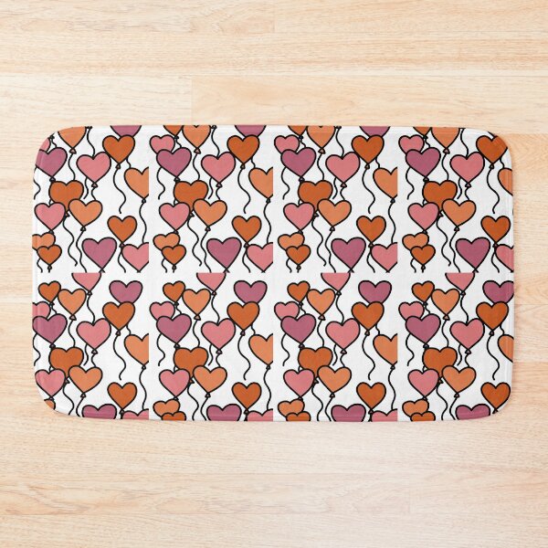 Item preview, Pink and orange heart balloons designed and sold by Syd’s Scribbles.