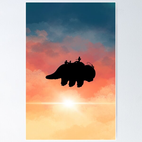 Item preview, Appa flying Sticker designed and sold by PanhandlePrints.