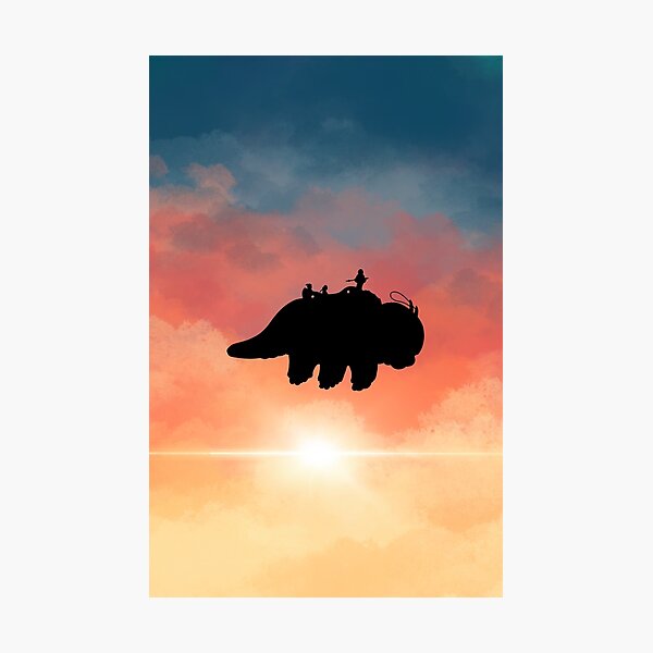 Appa flying Sticker Photographic Print