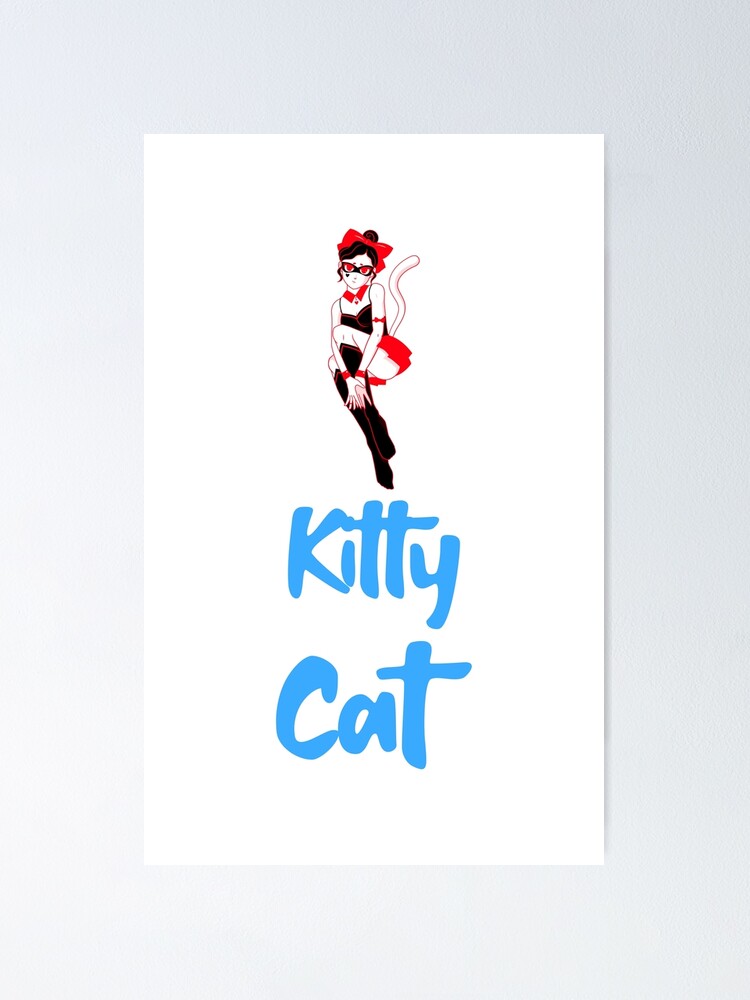 "Kitty Cat clothing logo" Poster by Bsprintdesigns Redbubble