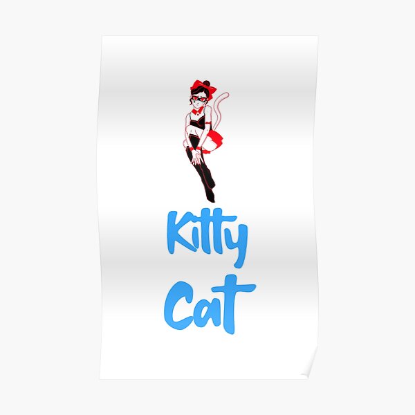 "Kitty Cat clothing logo" Poster by Bsprintdesigns Redbubble