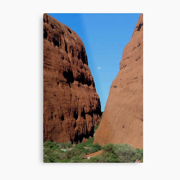 Kata Tjuta walk...and moon Metal Print