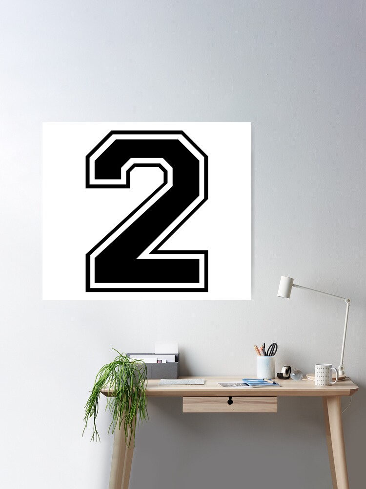 Number Two Print, Number 2, Printable Number Art, Numerology, Minimalist  Poster, Number Wall Decor