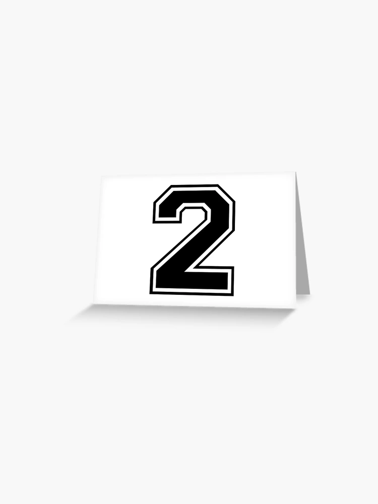 2 Number Two Greeting Card for Sale by DevineDesignz