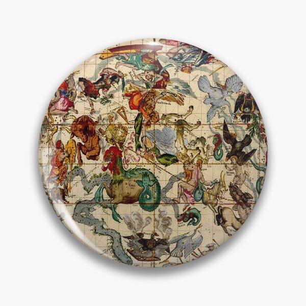 Item preview, ASTROLOGICAL MAP : Vintage 1724 of The Heavens Print designed and sold by posterbobs.