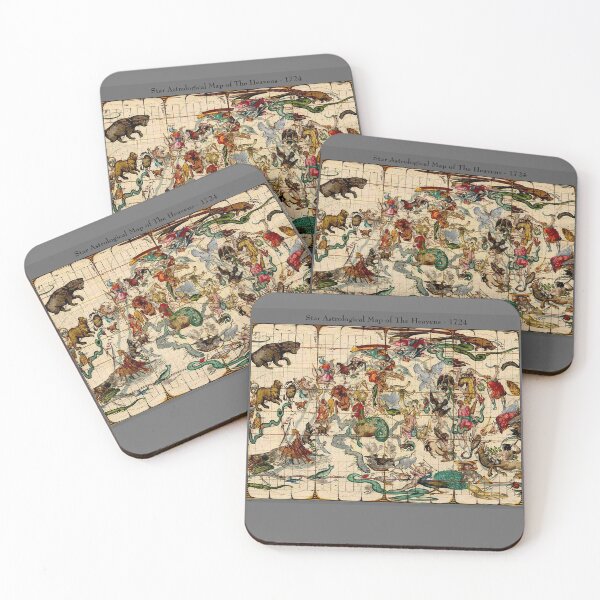 Item preview, ASTROLOGICAL MAP : Vintage 1724 of The Heavens Print designed and sold by posterbobs.