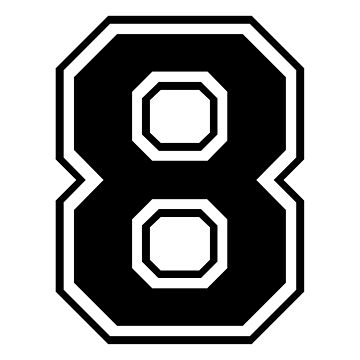 8 Number Eight | Sticker