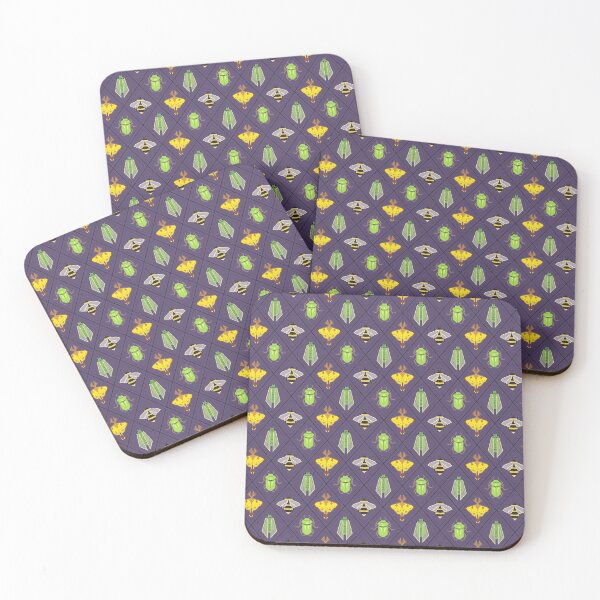 Item preview, Insecta Geometrica - Geometric Insects Pattern designed and sold by M. "Moth Monarch" Capaldi.