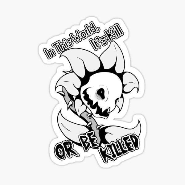 Evil Flowey the Flower Sticker for Sale by Metasaki