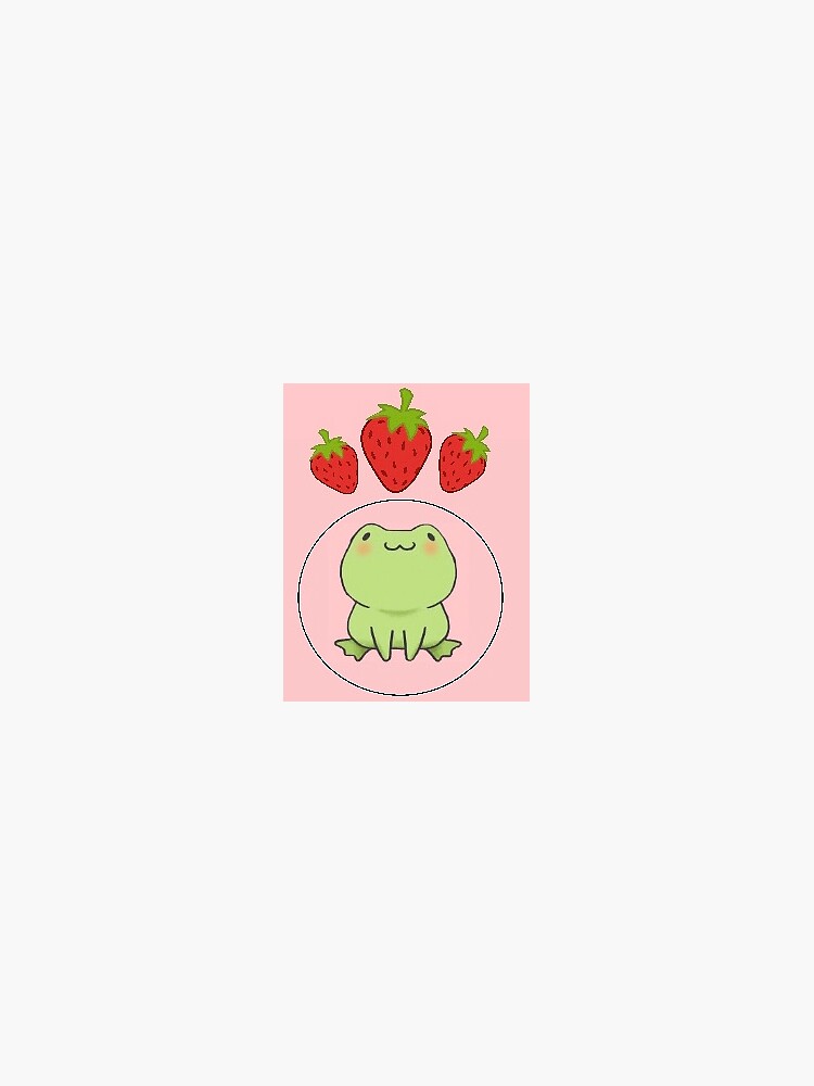 "strawberry frog" Sticker by wholesomesams Redbubble
