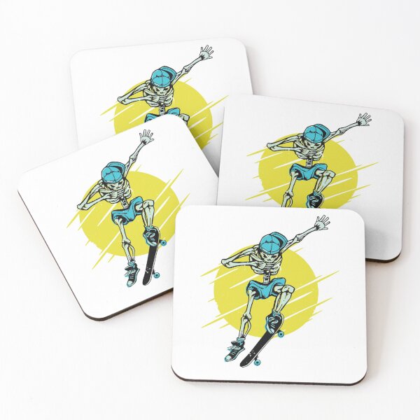 Aperçu de l'œuvre Illustration de squelette de patineur créée et vendue par Ginial.