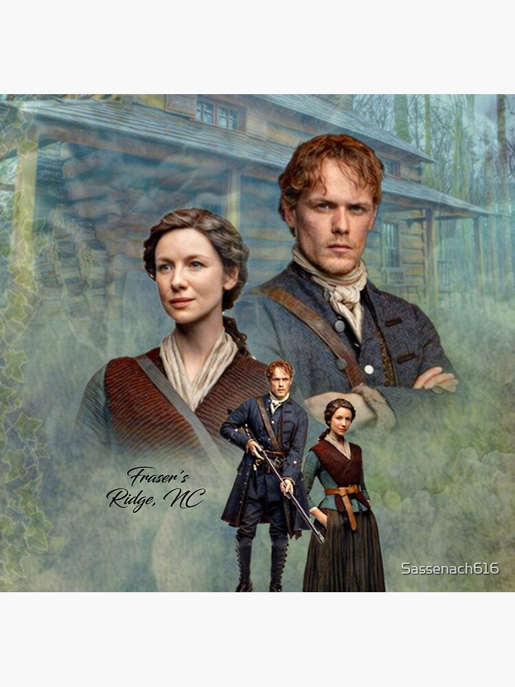 Jamie And Claire Fraserfrasers Ridge Nc Sticker For Sale By Sassenach616 Redbubble 
