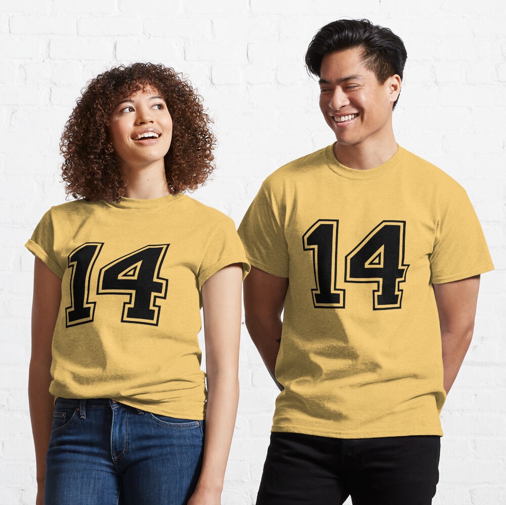 Soccer Player Jersey Number 14 Fourteen Graphic T-Shirt T-Shirt