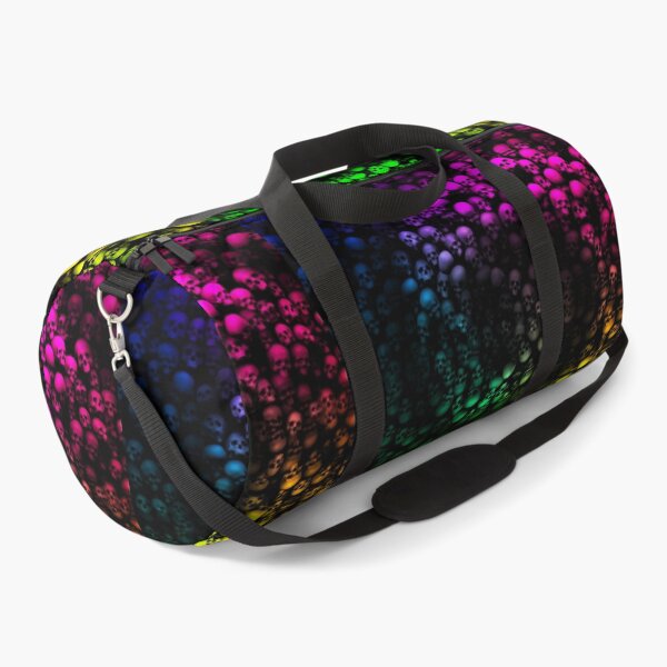 Rainbow Skull Wall Pattern Design Duffle Bag