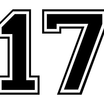 17 Number Seventeen | Sticker