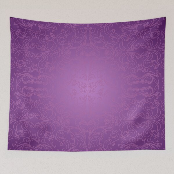 Item preview, floral purple elemental design designed and sold by LynksArts.