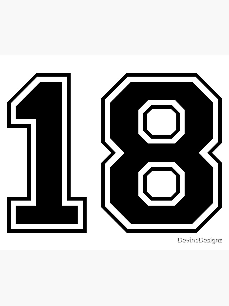 18 Number Eighteen | Photographic Print