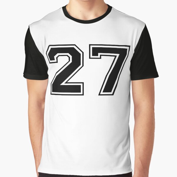 Number #27 Pink Sports Fan Jersey Number Tank Top
