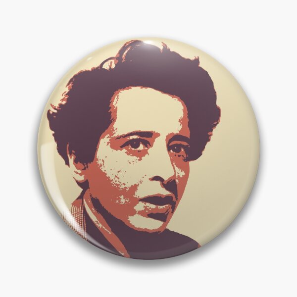 Item preview, Hannah Arendt Cream, Purple, Red Portrait designed and sold by savantdesigns.