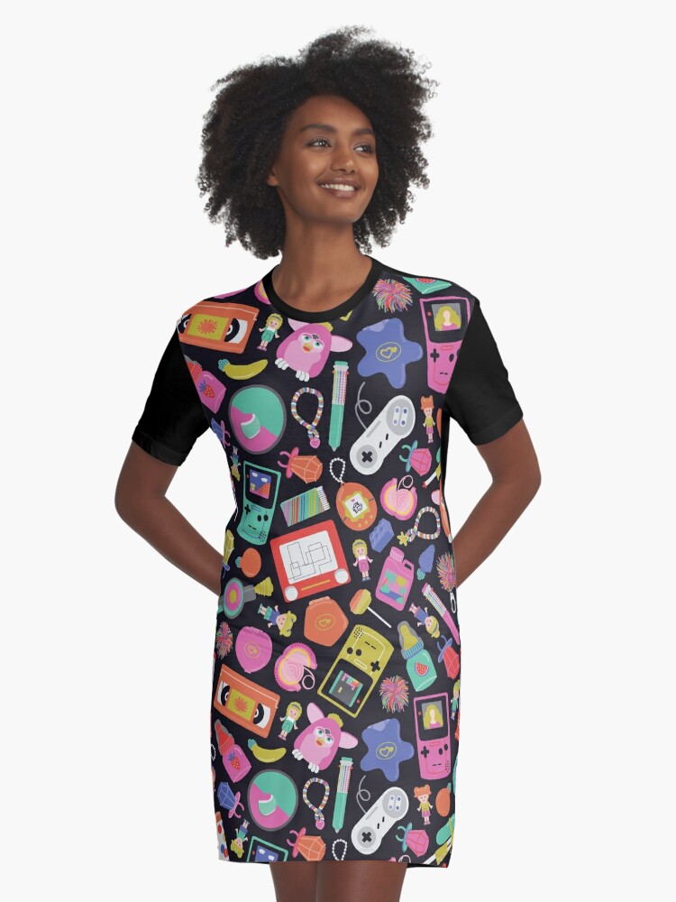 90s dress with t shirt