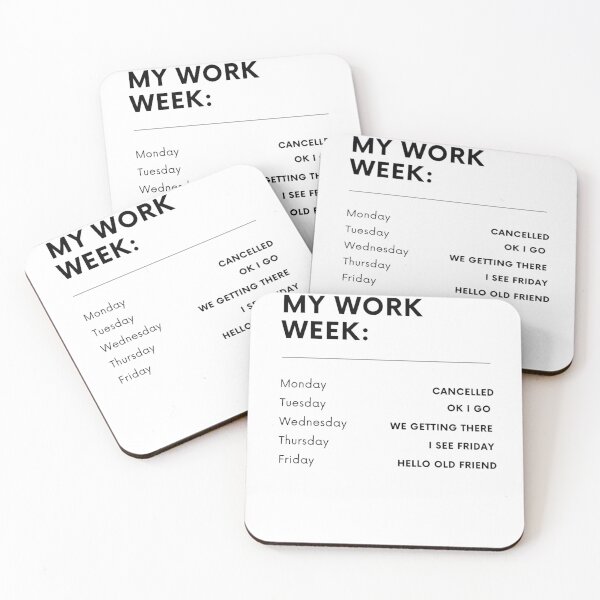 Item preview, The work week in the office designed and sold by Sonatablue.
