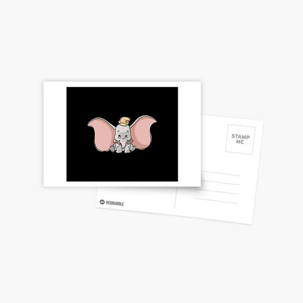 Carte Postale Disney Dumbo Logo Par Dsbartelstein Redbubble