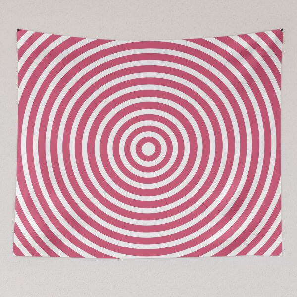 Item preview, Wine Red & White Circle Spiral Pattern designed and sold by ontenno-designs.
