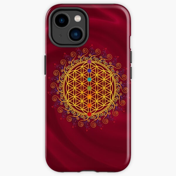 FLOWER OF LIFE, CHAKRAS, SPIRITUALITY, YOGA, ZEN, iPhone Tough Case