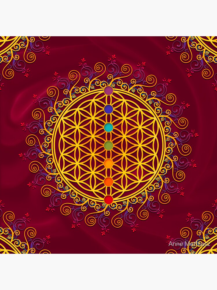 FLOWER OF LIFE, CHAKRAS, SPIRITUALITY, YOGA, ZEN, by nitty-gritty